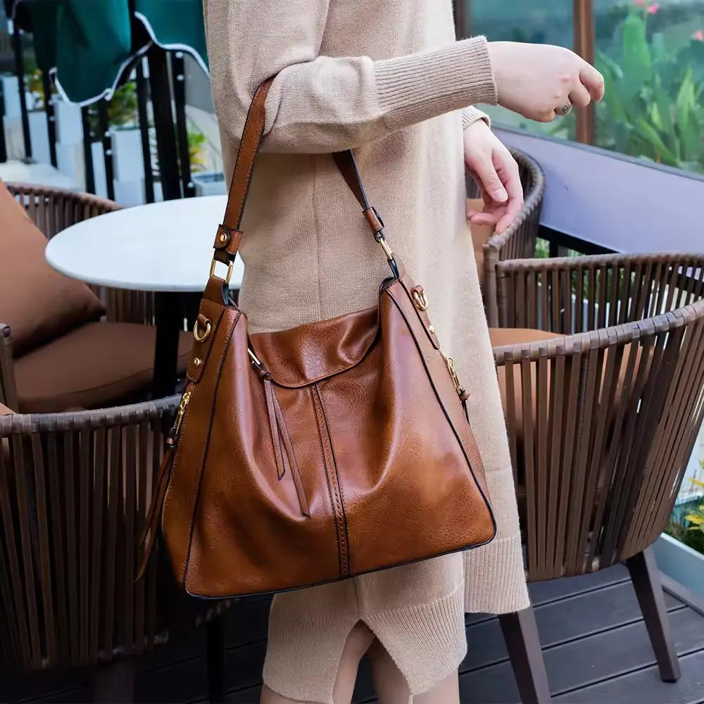 Women's Structured Hobo Shoulder Bag
