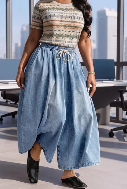 Women’s Wide-Leg Drawstring Waist Pants