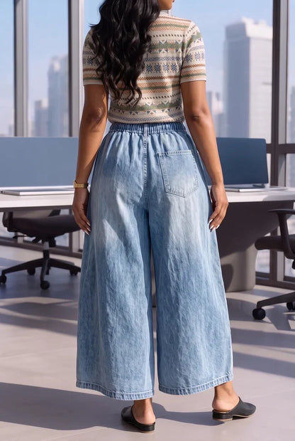 Women’s Wide-Leg Drawstring Waist Pants