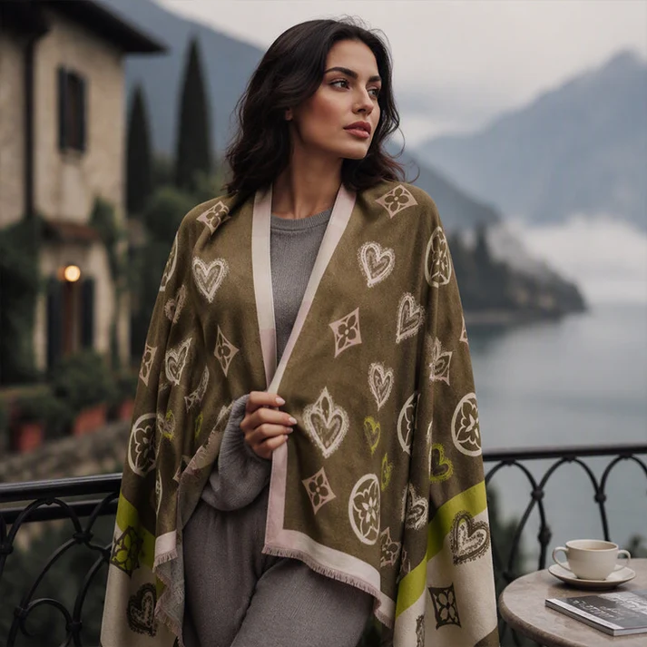 Women's Patterned Shawl