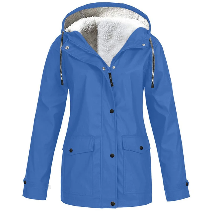 Women's Hooded Button-Front Jacket