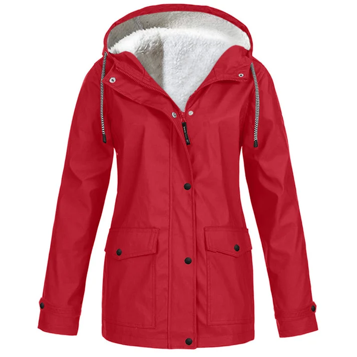 Women's Hooded Button-Front Jacket