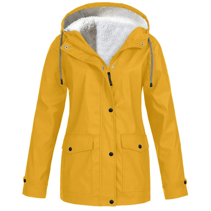 Women's Hooded Button-Front Jacket