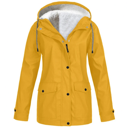 Women's Hooded Button-Front Jacket