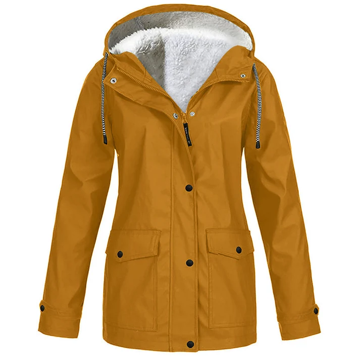 Women's Hooded Button-Front Jacket