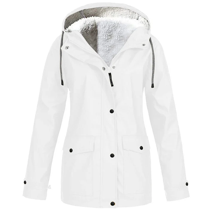 Women's Hooded Button-Front Jacket