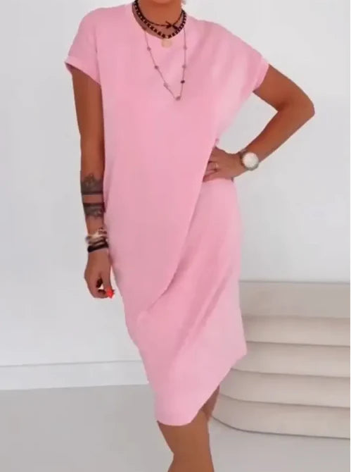 Women’s Oversized Short Sleeve T-Shirt Dress