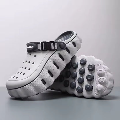 Men's Color-Block Clog Slippers