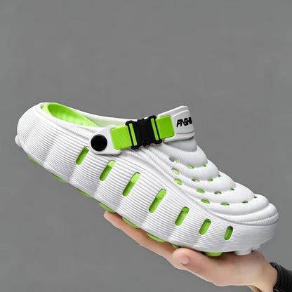 Men's Color-Block Clog Slippers