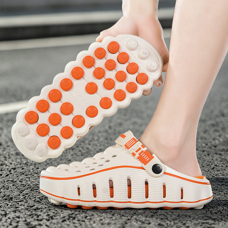Men's Color-Block Clog Slippers