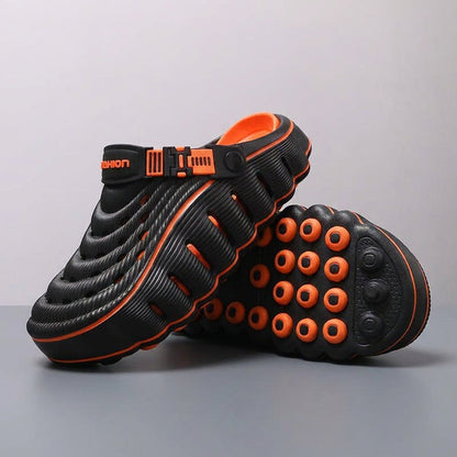 Men's Color-Block Clog Slippers