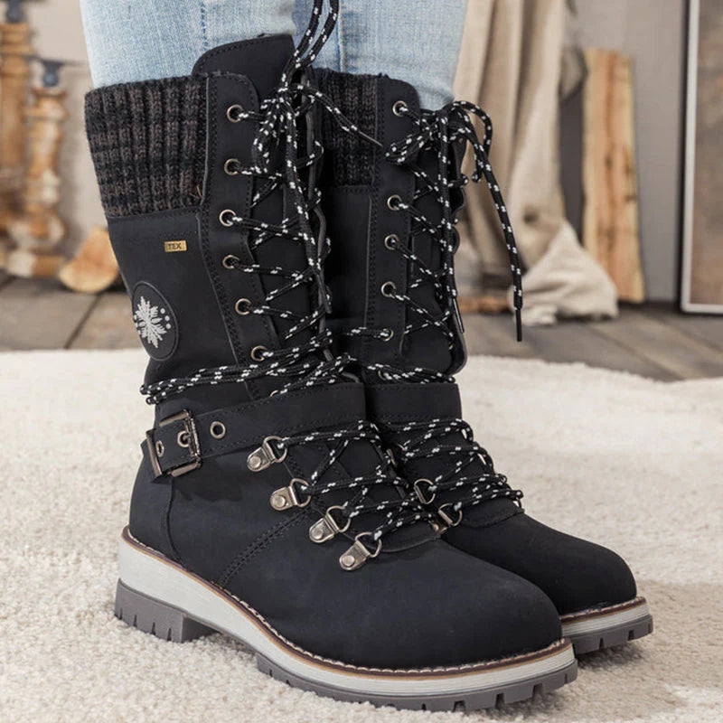 Waterproof knee-high snow boots for women🔥