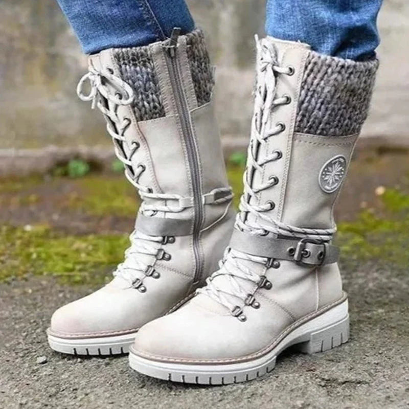 Waterproof knee-high snow boots for women🔥