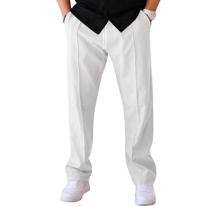 Men's Straight-Leg Drawstring Waist Pants