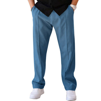 Men's Straight-Leg Drawstring Waist Pants