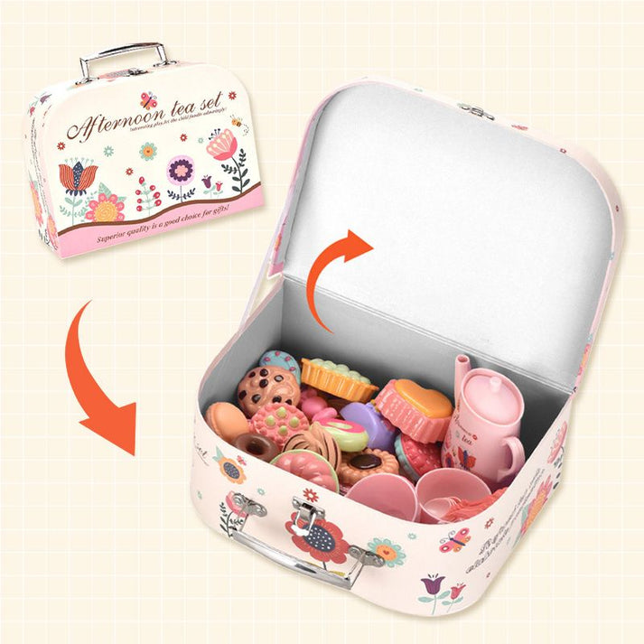 Pretend Tea Party Set with Play Food