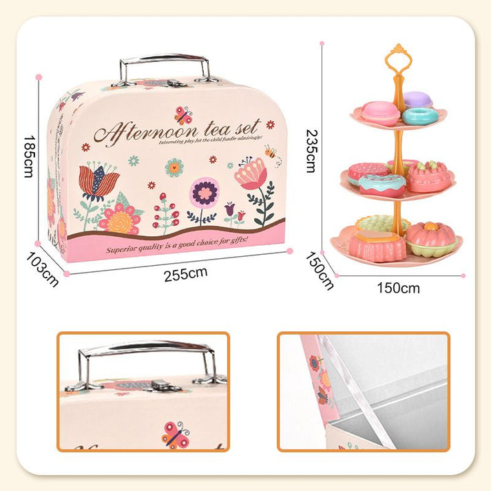 Pretend Tea Party Set with Play Food