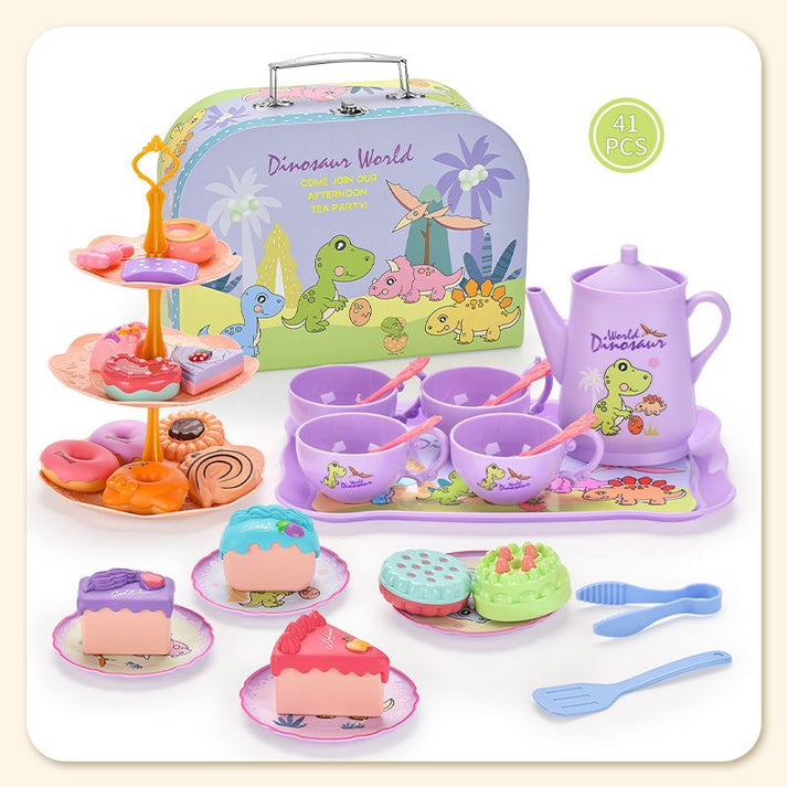 Pretend Tea Party Set with Play Food