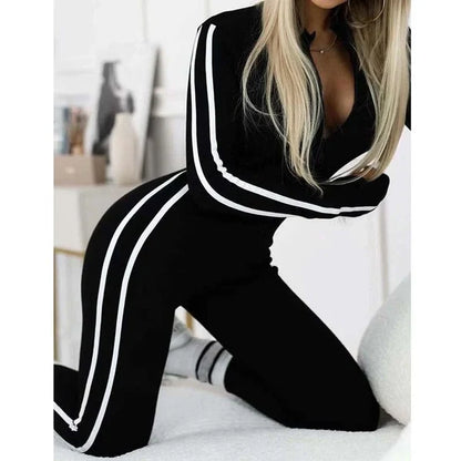 Women’s Striped Sports Jumpsuit