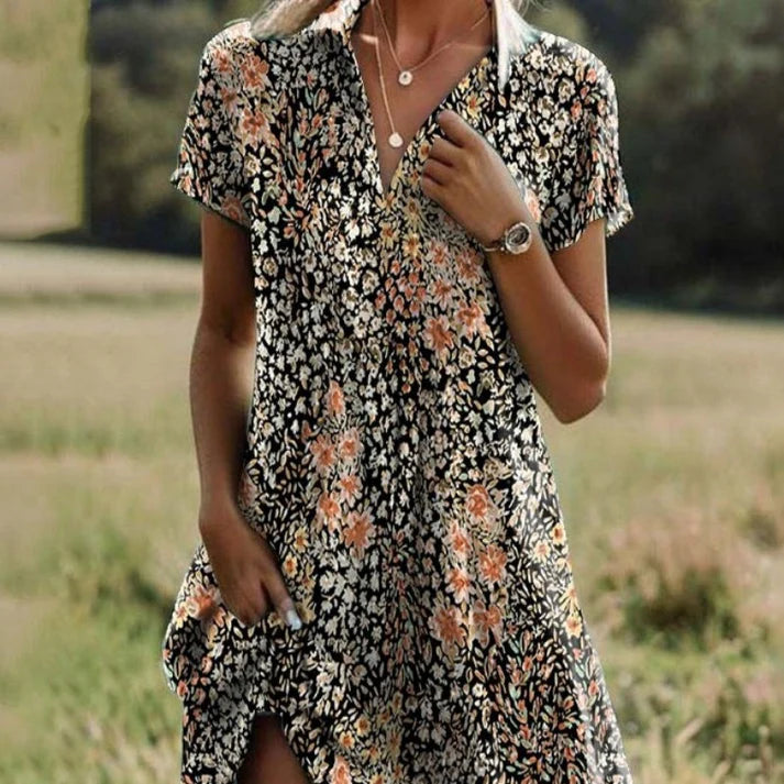 Women's Collared Midi Dress