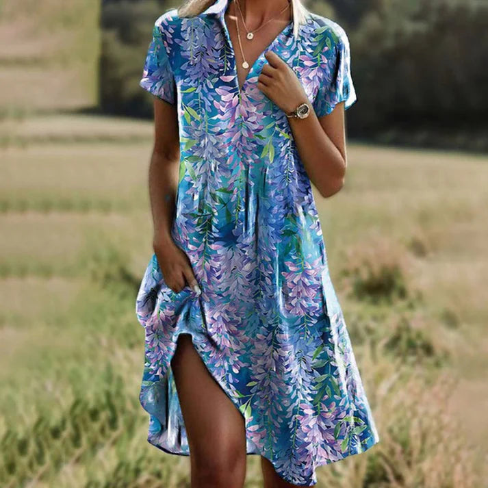 Women's Collared Midi Dress