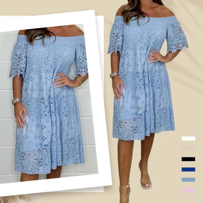 Women's Off-the-Shoulder Lace Dress