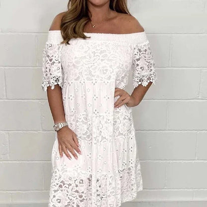 Women's Off-the-Shoulder Lace Dress