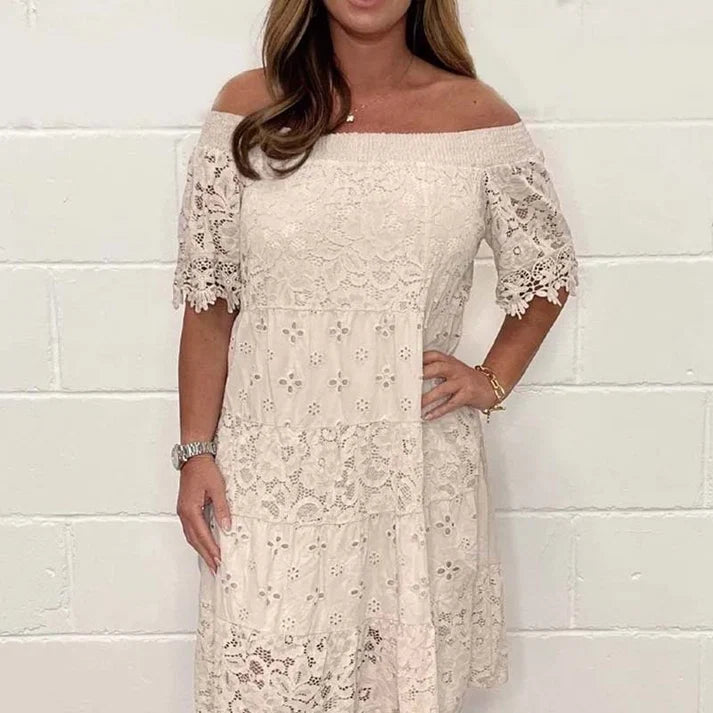 Women's Off-the-Shoulder Lace Dress