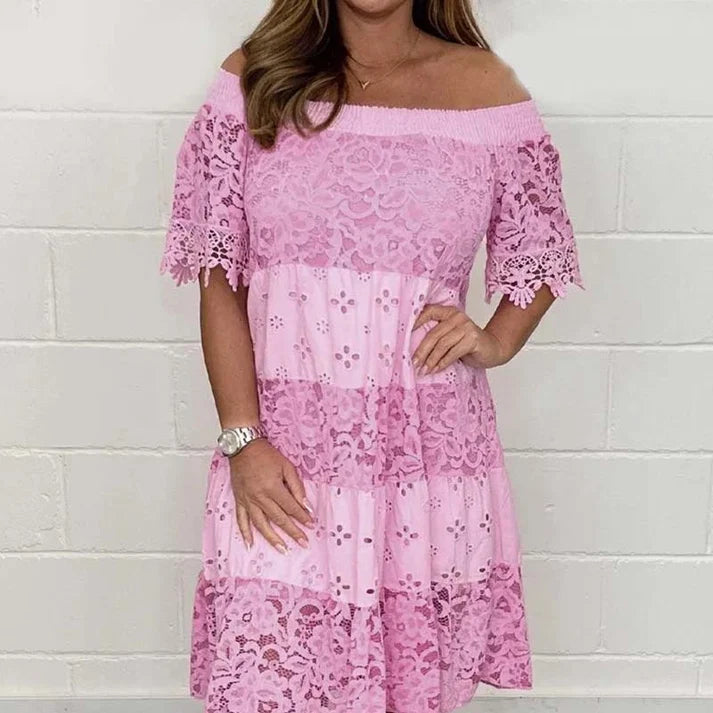 Women's Off-the-Shoulder Lace Dress