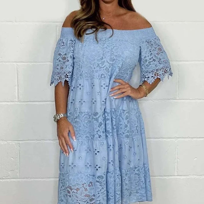 Women's Off-the-Shoulder Lace Dress