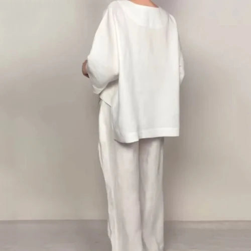 Women's V-Neck Two-Piece Set