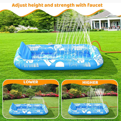 Inflatable Water Spray Pool Lounge
