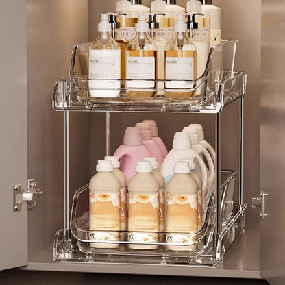 Under-Sink Two-Tier Pull-Out Organizer