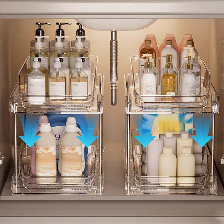 Under-Sink Two-Tier Pull-Out Organizer