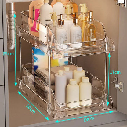 Under-Sink Two-Tier Pull-Out Organizer