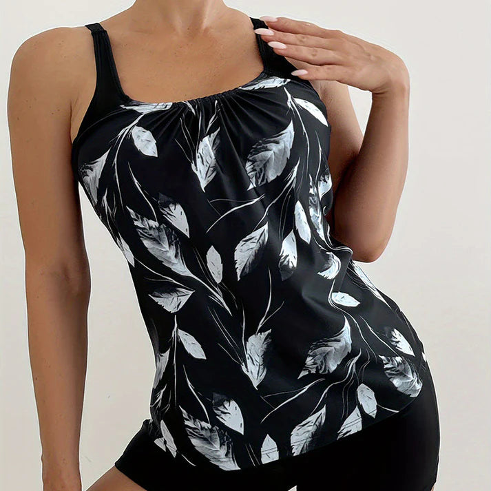 Women's Floral Tankini Swim Set