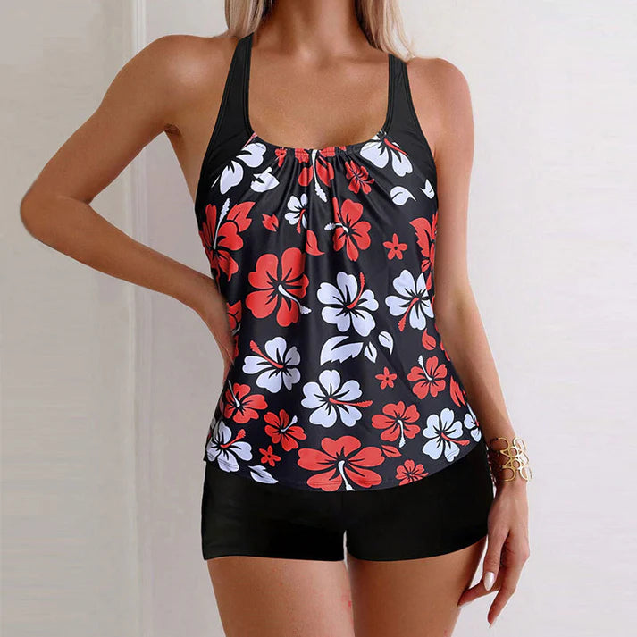 Women's Floral Tankini Swim Set