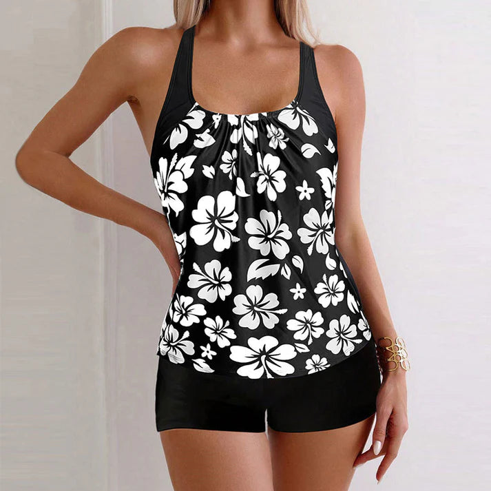 Women's Floral Tankini Swim Set