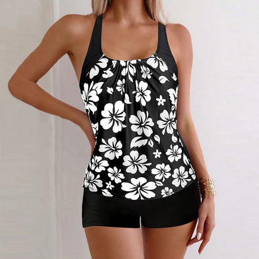 Women's Floral Tankini Swim Set