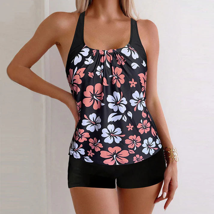Women's Floral Tankini Swim Set