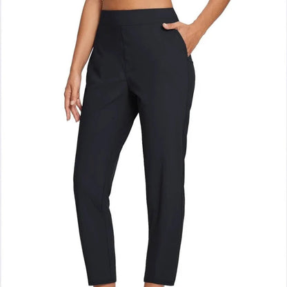 Women's High-Waisted Stretch Ankle Pants