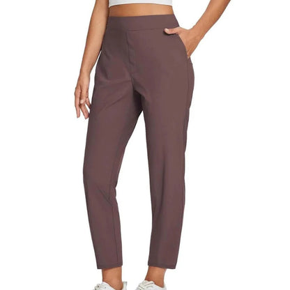 Women's High-Waisted Stretch Ankle Pants