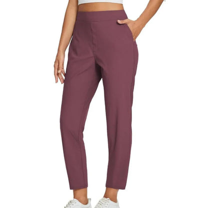 Women's High-Waisted Stretch Ankle Pants