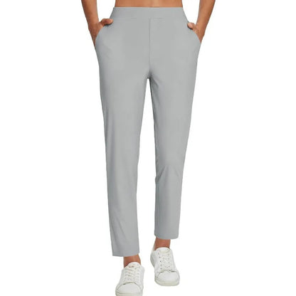 Women's High-Waisted Stretch Ankle Pants