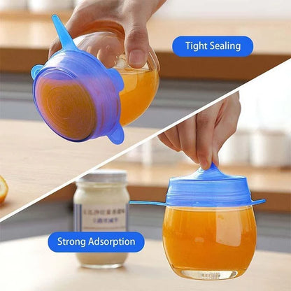 Reusable Stretch Silicone Lids Set