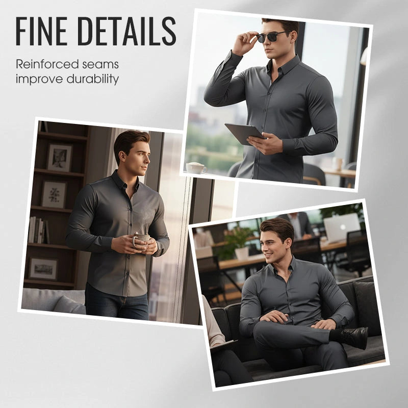 Men's Button-Down Collared Shirt
