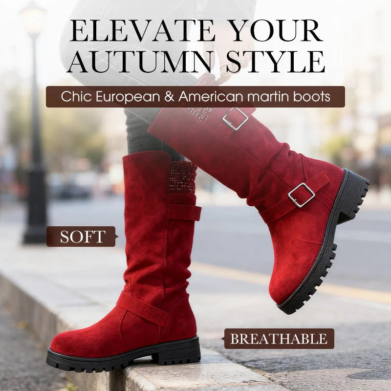 Women's Slouch Buckle Boots