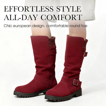 Women's Slouch Buckle Boots