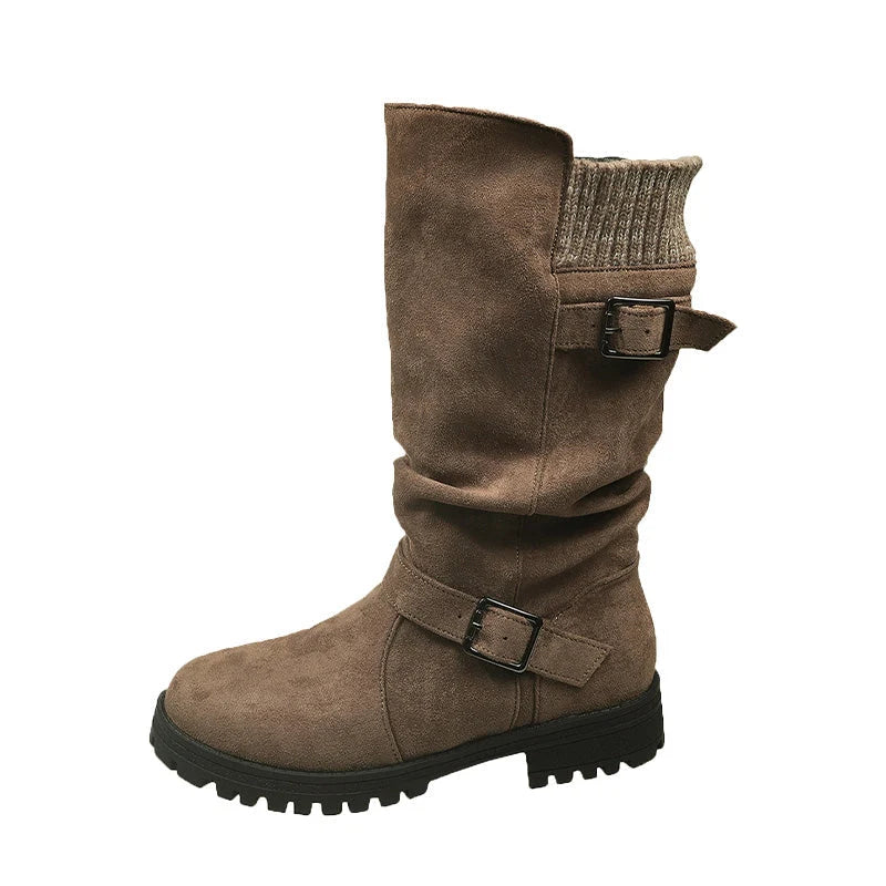 Women's Slouch Buckle Boots