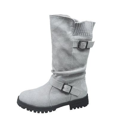 Women's Slouch Buckle Boots